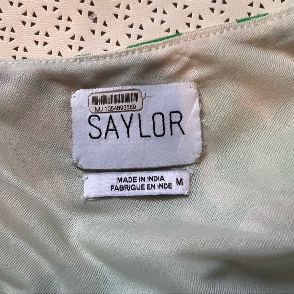 Saylor Kaegan One-Shoulder Dress in Kermit – Size M - Picture 12 of 14